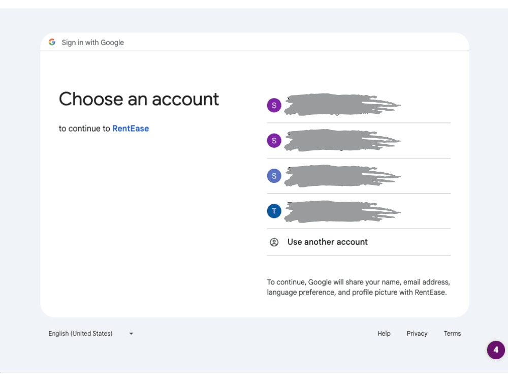 User authentication with Google and Next Auth screenshot